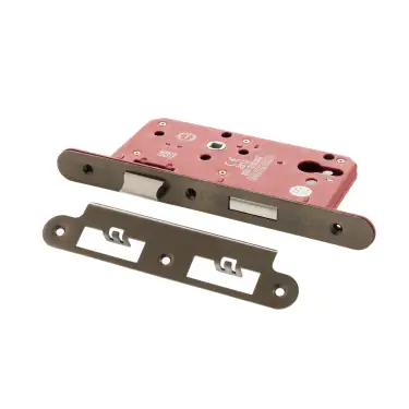 Click Here To Enlarge This Photo Of Atlantic - ALKDINRES60AB DIN &lpar;Radius&rpar; Euro Profile Sashlock 60mm Backset &lpar;72mm c&sol;c&rpar; - Antique Brass