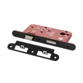 Atlantic - ALKDINRES60MB DIN &lpar;Radius&rpar; Euro Profile Sashlock 60mm Backset &lpar;72mm c&sol;c&rpar; - Matt Black