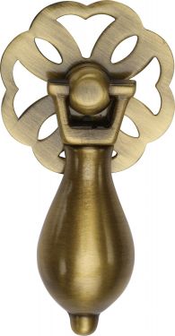 Click Here To Enlarge This Photo Of V5025-AT Heritage Brass Cabinet Drop Pull Antique Brass Finish
