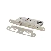 Atlantic - ALKDINRES60PSS DIN &lpar;Radius&rpar; Euro Profile Sashlock 60mm Backset &lpar;72mm c&sol;c&rpar; - Polished Stainless Steel