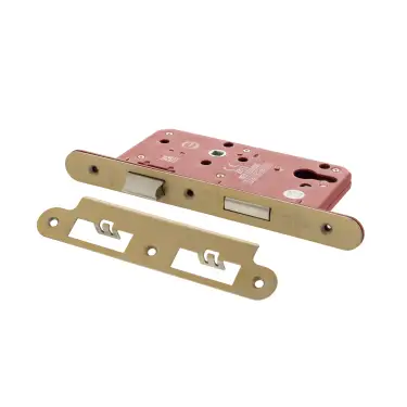 Click Here To Enlarge This Photo Of Atlantic - ALKDINRES60SB DIN &lpar;Radius&rpar; Euro Profile Sashlock 60mm Backset &lpar;72mm c&sol;c&rpar; - Satin Brass