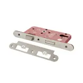 Atlantic - ALKDINRES60SC DIN &lpar;Radius&rpar; Euro Profile Sashlock 60mm Backset &lpar;72mm c&sol;c&rpar; - Satin Chrome