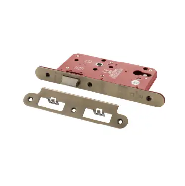 Click Here To Enlarge This Photo Of Atlantic - ALKDINRL60AB DIN &lpar;Radius&rpar; Latch 60mm Backset - Antique Brass
