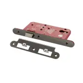 Atlantic - ALKDINRL60BN DIN &lpar;Radius&rpar; Latch 60mm Backset - Black Nickel