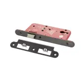 Atlantic - ALKDINRL60MBN DIN &lpar;Radius&rpar; Latch 60mm Backset - Matt Gun Metal