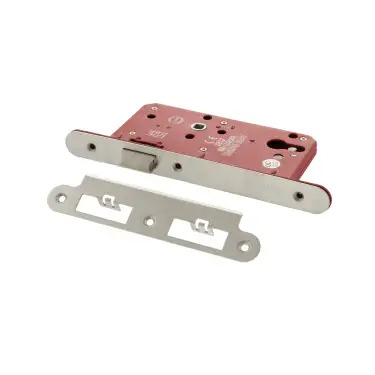 Click Here To Enlarge This Photo Of Atlantic - ALKDINRL60SC DIN &lpar;Radius&rpar; Latch 60mm Backset - Satin Chrome