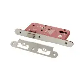 Atlantic - ALKDINRL60SC DIN &lpar;Radius&rpar; Latch 60mm Backset - Satin Chrome