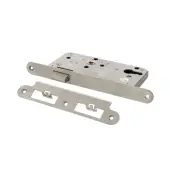 Atlantic - ALKDINRL60SSS DIN &lpar;Radius&rpar; Latch 60mm Backset - Satin Stainless Steel