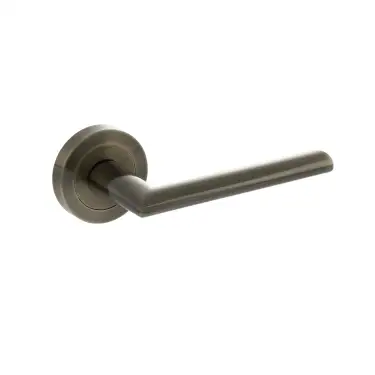Click Here To Enlarge This Photo Of Atlantic - S43RAB STATUS 'Alabama' Lever on Round Rose &ndash; Antique Brass