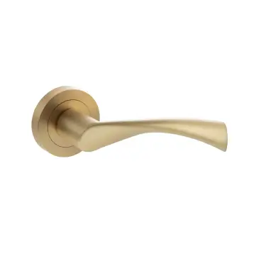 Click Here To Enlarge This Photo Of Atlantic - S34RSB STATUS 'Colorado' Lever on Round Rose - Satin Brass