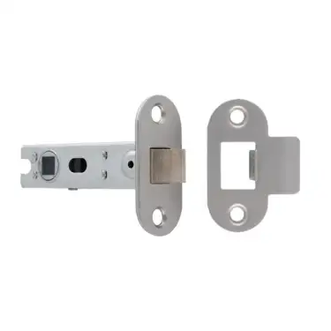 Click Here To Enlarge This Photo Of BTL30SSS&sol;R Carlisle Brass Eurospec 76mm CE Tubular Mortice Latch &lpar;Radius&rpar; Satin Stainless Steel