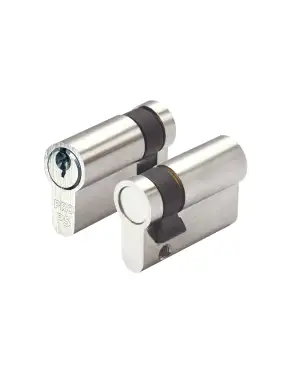 Click Here To Enlarge This Photo Of P5EP45SNPE - Zoo Hardware P5 &lpar;Contract&rpar; Euro Profile Single Cylinder 45mm &lpar;35&sol;10&rpar; Nickel Plated