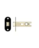 PRTL76FD-R-PCB - Zoo Hardware Project CE Fire Rated Tubular Latch 76mm &lpar;Radius Forend&rpar; Powder Coated Black