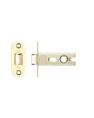 PRTL76FD-R-PVDPB - Zoo Hardware Project CE Fire Rated Tubular Latch 76mm &lpar;Radius Forend&rpar; PVD Stainless Brass