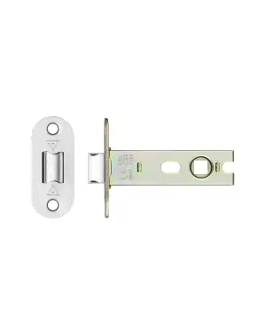 Click Here To Enlarge This Photo Of PRTL76FD-R-SSS - Zoo Hardware Project CE Fire Rated Tubular Latch 76mm &lpar;Radius Forend&rpar; Satin Stainless Steel