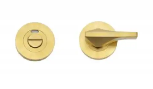 Click Here To Enlarge This Photo Of RT006I-PVDSB - Zoo Hardware Rosso Tecnica Accessible Turn & Indicator Release - PVD Satin Brass