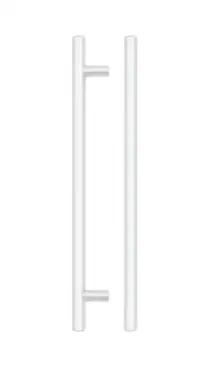 Click Here To Enlarge This Photo Of TDFPT-192-252MW - Zoo Hardware T Bar Cabinet Handle 192mm c&sol;c &lpar;252mm Overall Length&rpar; Matt White Finish
