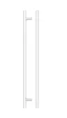 TDFPT-288-348MW - Zoo Hardware T Bar Cabinet Handle 288mm c&sol;c &lpar;348mm Overall Length&rpar; Matt White Finish