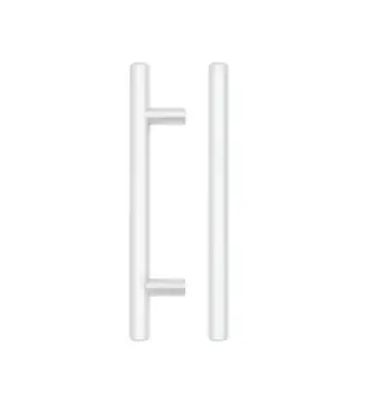 Click Here To Enlarge This Photo Of TDFPT-96-156MW - Zoo Hardware T Bar Cabinet Handle 96mm c&sol;c &lpar;156mm Overall Length&rpar; Matt White Finish