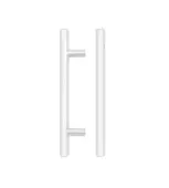 TDFPT-96-156MW - Zoo Hardware T Bar Cabinet Handle 96mm c&sol;c &lpar;156mm Overall Length&rpar; Matt White Finish