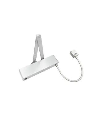 Click Here To Enlarge This Photo Of VDC-EMS03-HO&sol;SF-SR-SE - Zoo Hardware Vier Electro Magnetic Overhead Door Closer &lpar;Hold Open&sol;Swing Free&rpar; Fixed Power Size 3 with Standard Arm & Semi Radius Cover - Silver Finish