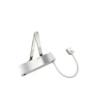 Click Here To Enlarge This Photo Of VDC-EMS06-HO&sol;SF-SQ-SSS - Zoo Hardware Vier Electro Magnetic Overhead Door Closer &lpar;Hold Open&sol;Swing Free&rpar; Fixed Power Size 6 with Standard Arm & Square Cover - Satin Stainless Steel Finish