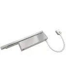 VDC-EMT03-HO&sol;SF-SR-SSS - Zoo Hardware Vier Electro Magnetic Overhead Door Closer &lpar;Hold Open&sol;Swing Free&rpar; Fixed Power Size 3 with Track Arm & Semi Radius Cover - Satin Stainless Steel Finish