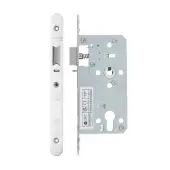 VDL7255-NL-R-PSS - Zoo Hardware Vier DIN Nightlatch 55mm Backset &lpar;72mm Centres&rpar; with 2pc Radius Forend - Polished Stainless Steel Finish