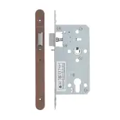 VDL7255-NL-R-PVDBZ - Zoo Hardware Vier DIN Nightlatch 55mm Backset &lpar;72mm Centres&rpar; with 2pc Radius Forend - PVD Bronze Finish