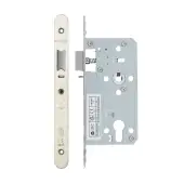 VDL7255-NL-R-SSS - Zoo Hardware Vier DIN Nightlatch 55mm Backset &lpar;72mm Centres&rpar; with 2pc Radius Forend - Satin Stainless Steel Finish