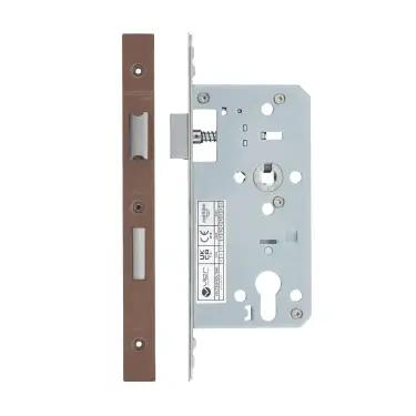 Click Here To Enlarge This Photo Of VDL7255-PVDBZ - Zoo Hardware Vier DIN Euro Sashlock 55mm Backset &lpar;72mm Centres&rpar; with 2pc Square Forend - PVD Bronze Finish