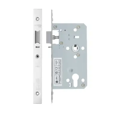 Click Here To Enlarge This Photo Of VDL7260-NL-PSS - Zoo Hardware Vier DIN Nightlatch 60mm Backset &lpar;72mm Centres&rpar; with 2pc Square Forend - Polished Stainless Steel Finish