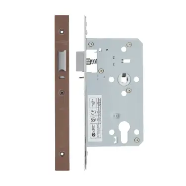 Click Here To Enlarge This Photo Of VDL7260-NL-PVDBZ - Zoo Hardware Vier DIN Nightlatch 60mm Backset &lpar;72mm Centres&rpar; with 2pc Square Forend - PVD Bronze Finish