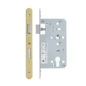 VDL7260-R-PVDSB - Zoo Hardware Vier DIN Euro Sashlock 60mm Backset &lpar;72mm Centres&rpar; with 2pc Radius Forend - PVD Satin Brass Finish