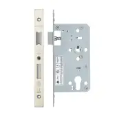 VDL7260-SSS - Zoo Hardware Vier DIN Euro Sashlock 60mm Backset &lpar;72mm Centres&rpar; with 2pc Square Forend - Satin Stainless Steel Finish