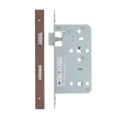 VDL7860-PVDBZ - Zoo Hardware Vier DIN Bathroom Lock 60mm Backset &lpar;78mm Centres&rpar; with 2pc Square Forend - PVD Bronze Finish