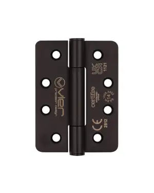 Click Here To Enlarge This Photo Of VHC243R-PCB - Zoo Hardware Vier Grade 14 Concealed Bearing Hinges &lpar;Radius&rpar; 102 x 76 x 3mm - Powder Coated Black