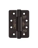 VHC243R-PCB - Zoo Hardware Vier Grade 14 Concealed Bearing Hinges &lpar;Radius&rpar; 102 x 76 x 3mm - Powder Coated Black