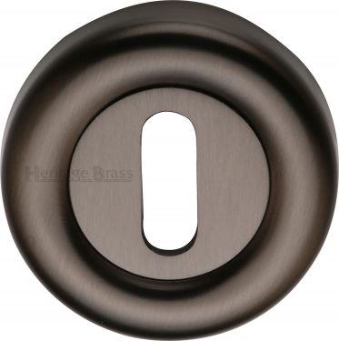 Click Here To Enlarge This Photo Of V6722-MB Heritage Brass Key Escutcheon Matt Bronze Finish