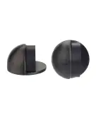 ZAS06-PVDGH - Zoo Hardware Oval Floor Mounted Door Stop 45mm &lpar;Concealed Fix&rpar; PVD Graphite Finish