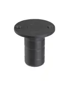 ZAS14APVDBLK - Zoo Hardware Dust Socket for Flush Bolts &lpar;Wood&rpar; 20mm dia&period; x 38mm PVD Black Finish