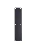 ZAS32RB-PCB - Zoo Hardware Finger Plate with Radius Corners &lpar;Plain&rpar; 75mm x 350mm - Powder Coated Matt Black