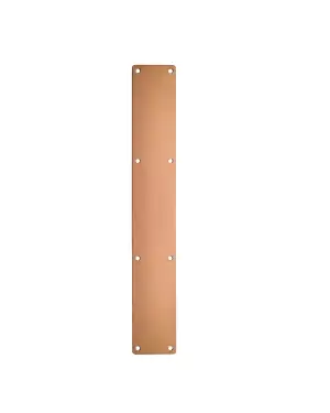 Click Here To Enlarge This Photo Of ZAS32RC-PVDBZ - Zoo Hardware Finger Plate with Radius Corners &lpar;Plain&rpar; 75mm x 475mm - PVD Bronze
