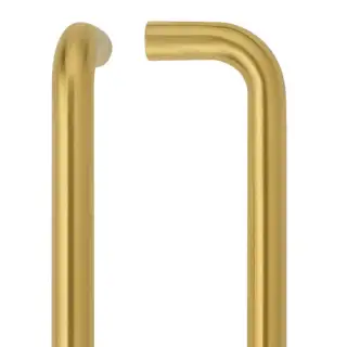 ZCSD425-PVDSB - Zoo Hardware 425mm x 19mm Bolt Through 'D' Pull Handle &lpar;Grade 304&rpar; PVD Satin Brass