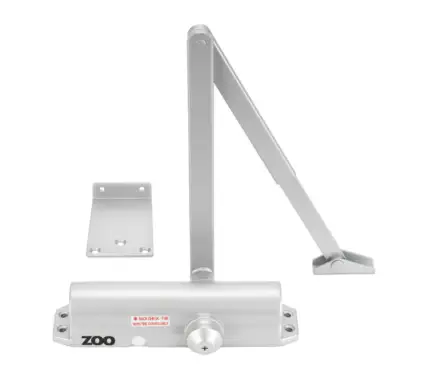 Click Here To Enlarge This Photo Of ZDC0024S-NC-SE - Zoo Hardware Size 2-4 Template Selectable Overhead Door Closer with Flat Arm &lpar;No Cover&rpar;