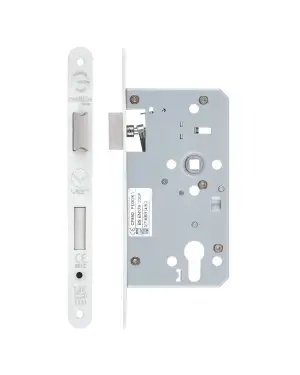 Click Here To Enlarge This Photo Of ZDL7260ESC-R-PCW - Zoo Hardware Din Escape Sashlock - 72mm Centres - 60mm Backset &lpar;Radius&rpar; Powder Coated White Finish