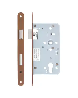 Click Here To Enlarge This Photo Of ZDL7260ESC-R-PVDBZ - Zoo Hardware Din Escape Sashlock - 72mm Centres - 60mm Backset &lpar;Radius&rpar; Satin Bronze Finish