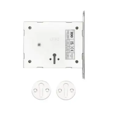 Click Here To Enlarge This Photo Of ZFB02-S-SSS - Zoo Hardware &lbrack;CE&rsqb; Mortice London Fire Brigade Lock &lpar;FB2&rpar; with Square Forend&comma; Strike & Escutcheons - Satin Stainless Steel