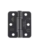 ZHSS7667R-MB - Zoo Hardware Grade 11 CE Fire Rated Ball Bearing Hinges &lpar;Radius&rpar; 76 x 67 x 2&period;5mm - Matt Black