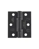 ZHSS7667S-PCB - Zoo Hardware Grade 11 CE Fire Rated Ball Bearing Hinges &lpar;Square&rpar; 76 x 67 x 2&period;5mm - Powder Coated Black